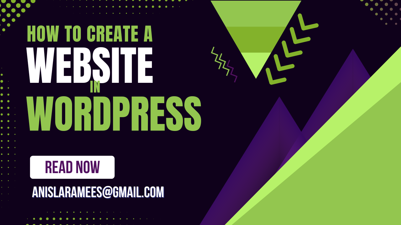 HOW TO CREATE A WEBSITE IN WORDPRESS
